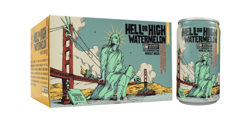 21st Amendment Hell or High Watermelon Can