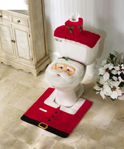 Christmas Family PJs Toilet