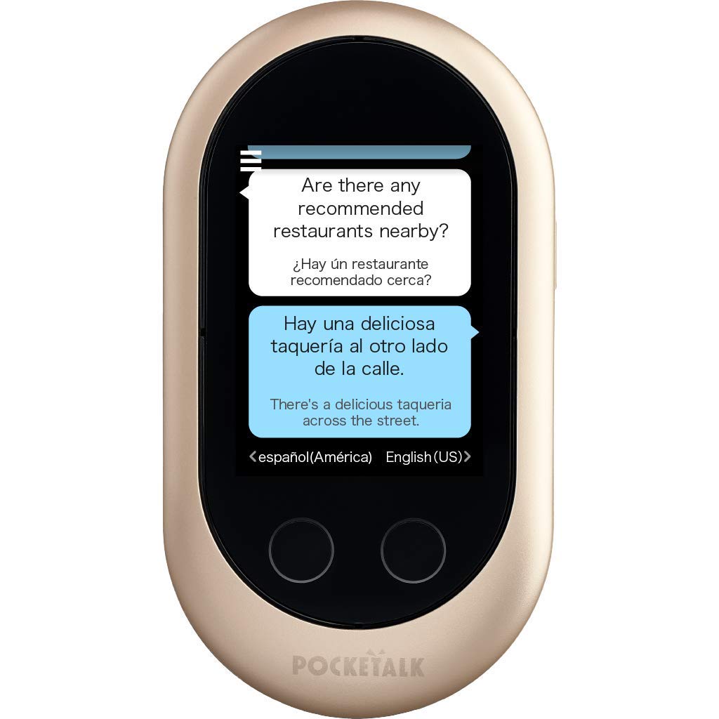 Pocketalk Language Translator Device - Portable Two-Way Voice Interpreter